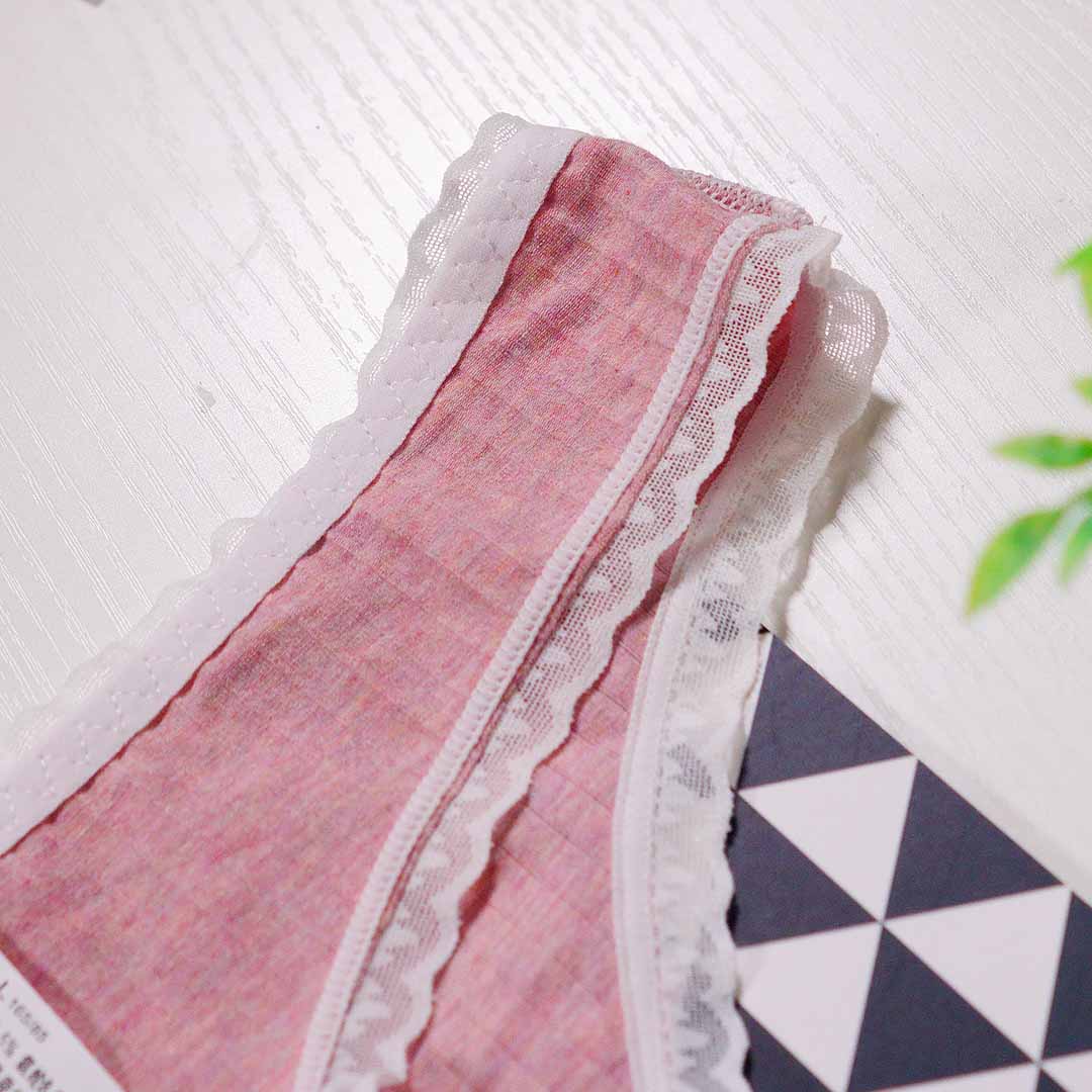 新款彩棉桑蠶絲抗菌無痕丁字褲