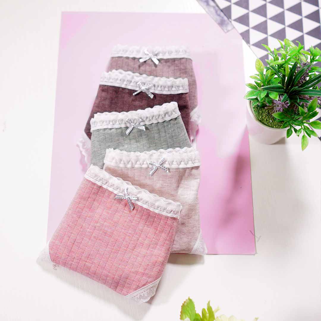 新款彩棉桑蠶絲抗菌無痕丁字褲