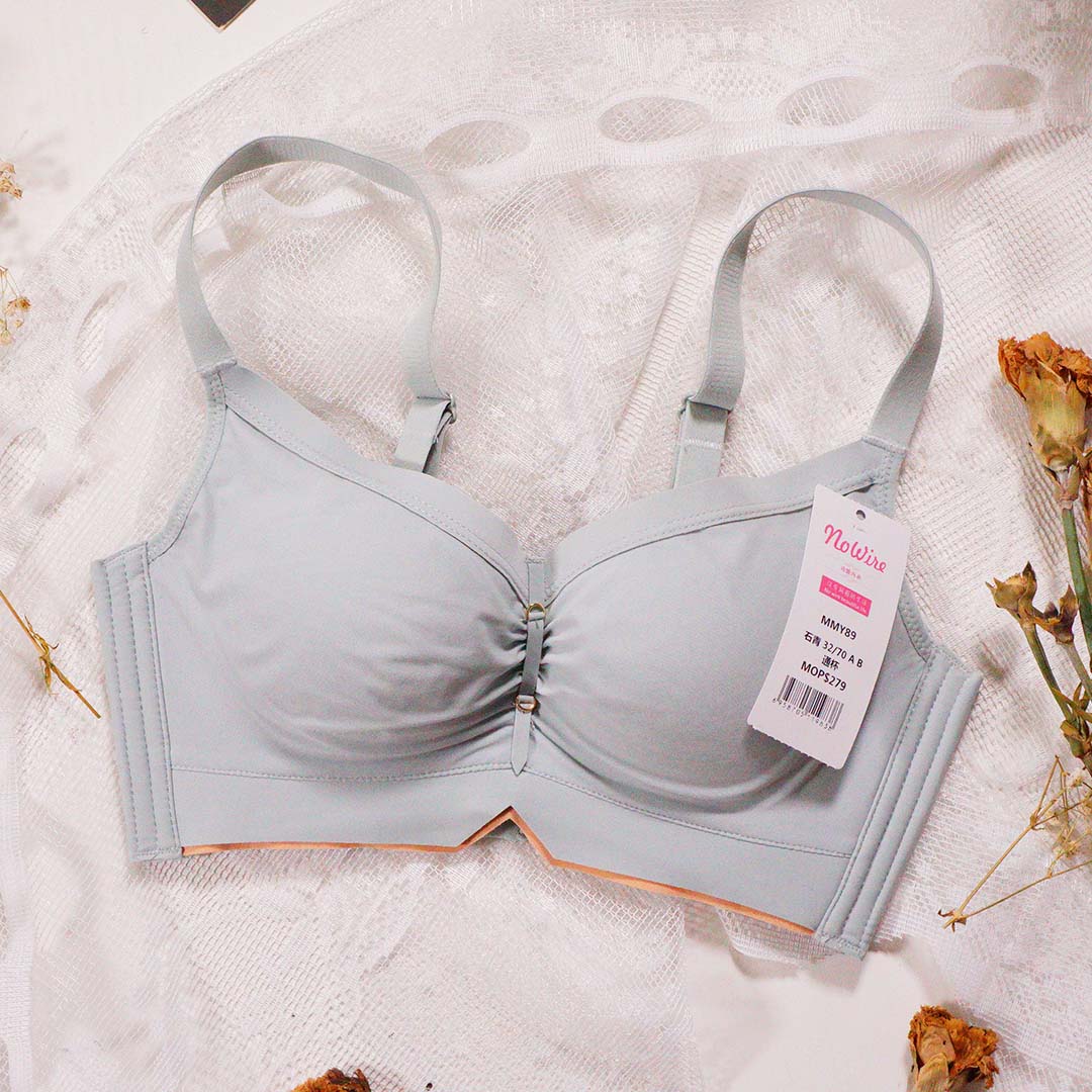 夏季光面親膚棉無鋼圈小胸聚攏上托調整型內衣（售完即止）