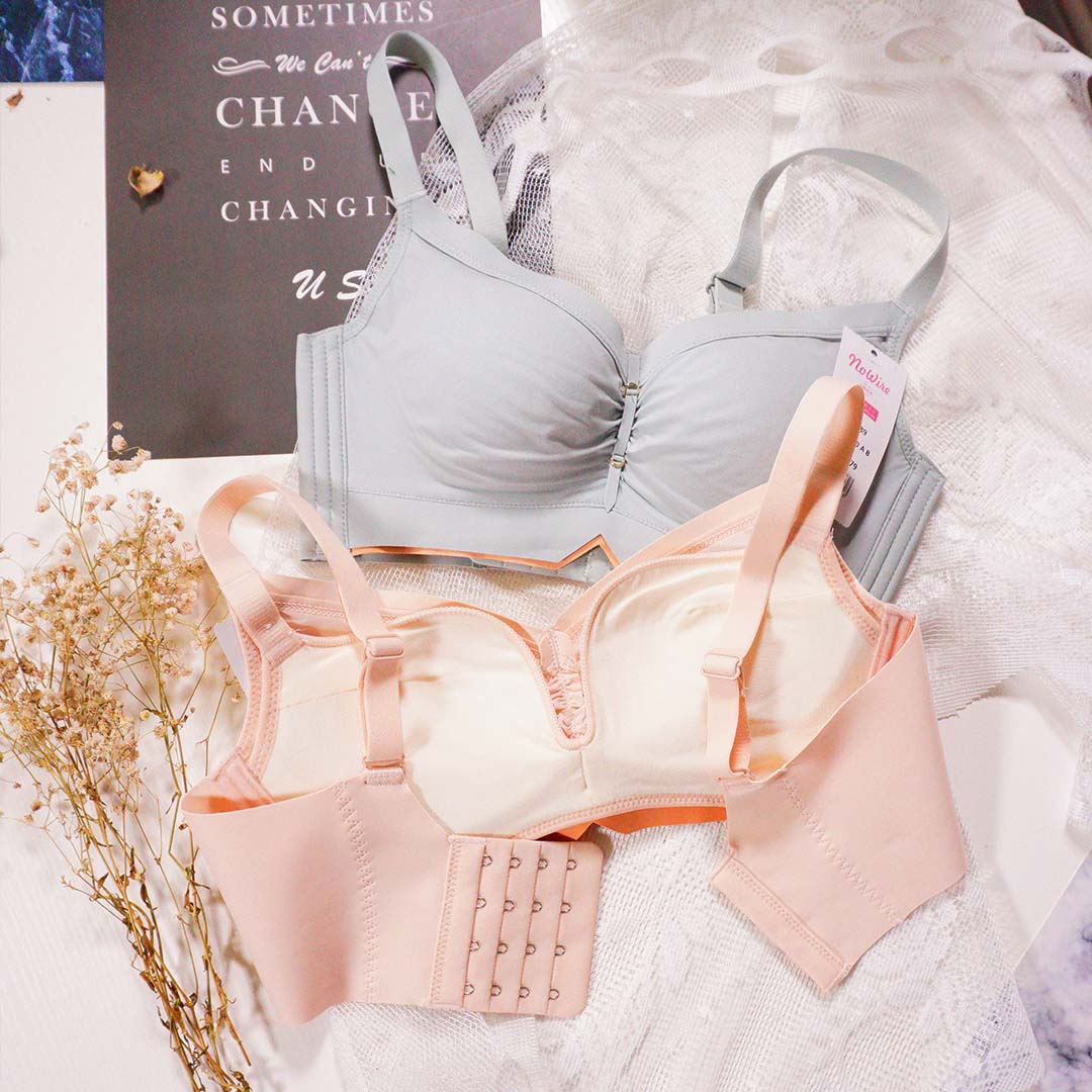 夏季光面親膚棉無鋼圈小胸聚攏上托調整型內衣（售完即止）