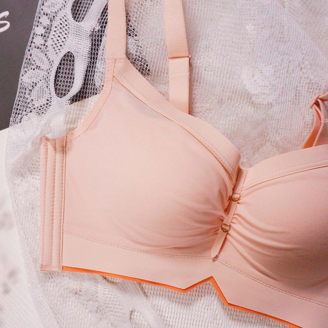 夏季光面親膚棉無鋼圈小胸聚攏上托調整型內衣（售完即止）