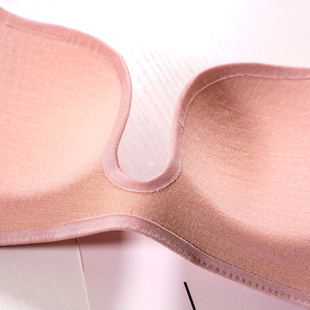 無痕無鋼圈一片式深V聚攏內衣-兩排扣