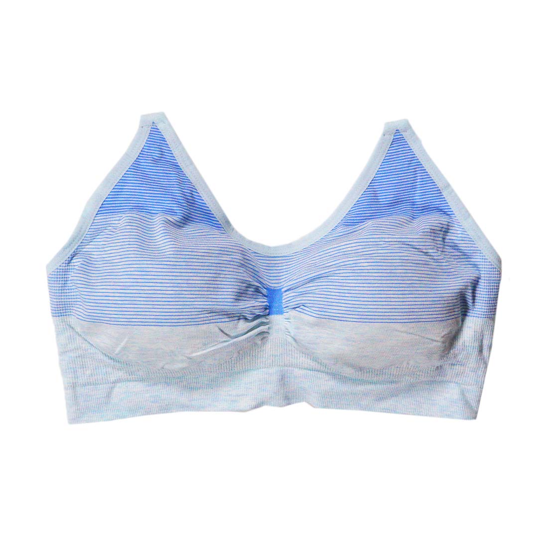 台灣專利健康透氣杯-透氣小清新 無鋼圈運動內衣4件組