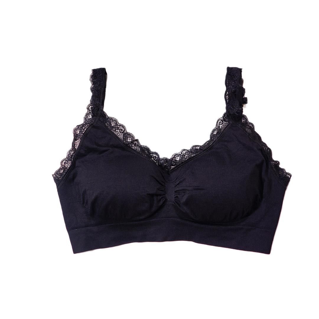 台灣專利無鋼圈健康杯-蕾絲緣邊款-睡眠、生理期、輕運動