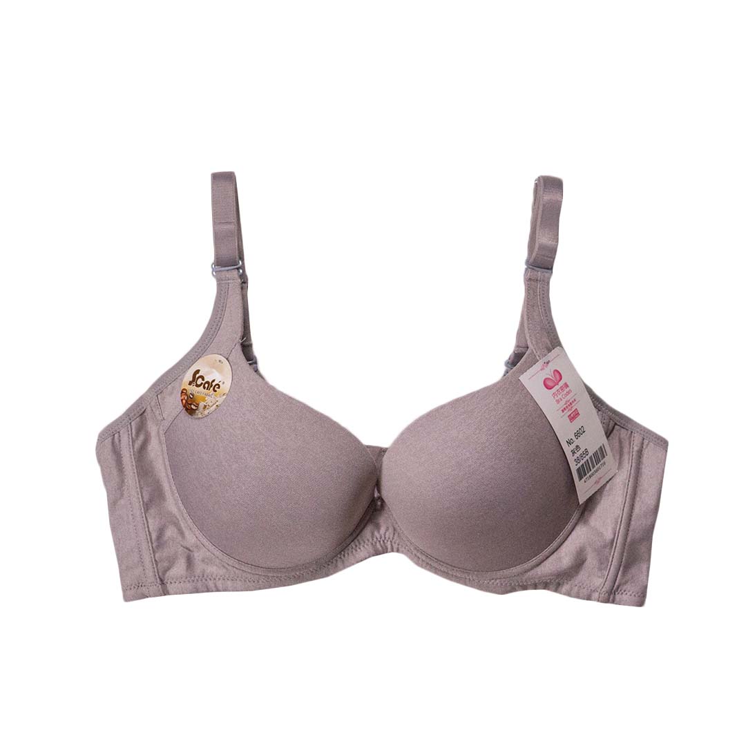 素面咖啡紗吸濕排汗無痕 T－Shirt Bra