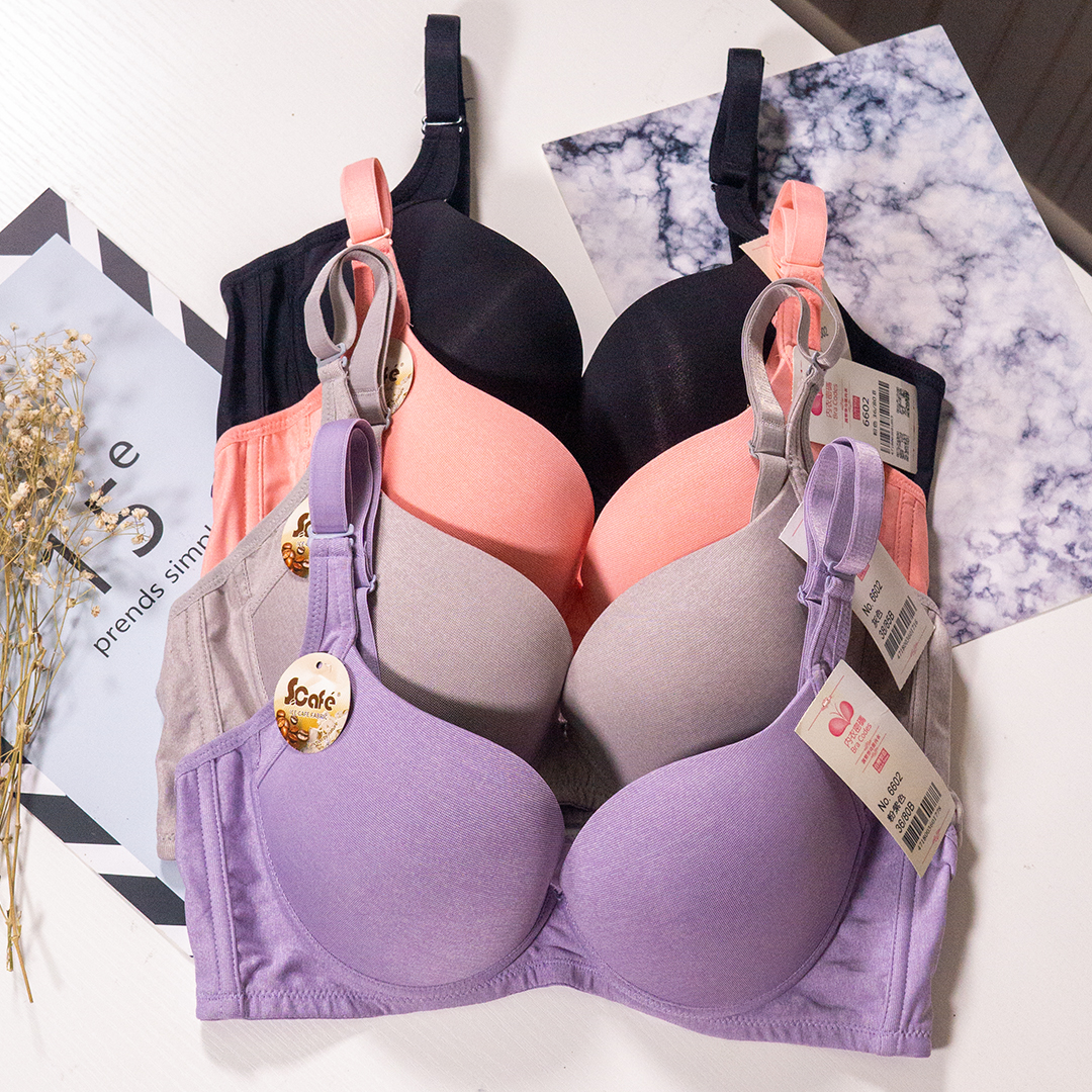 素面咖啡紗吸濕排汗無痕 T－Shirt Bra