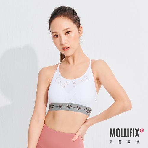 【MOLLIFIX】Pixel Art A++ Minimalist Straps Comfortable Bra