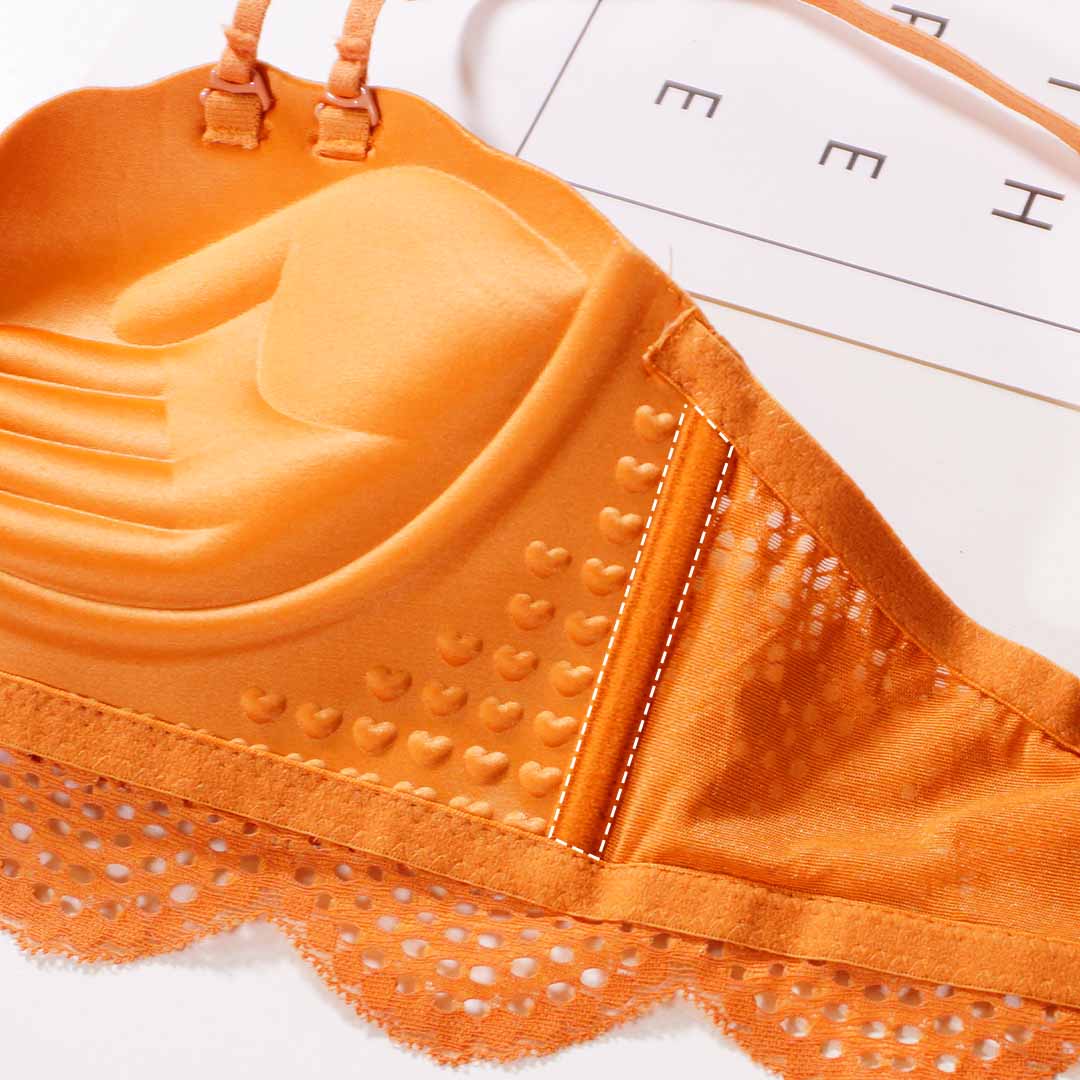 少女性感性感貝殼小胸聚攏防下垂無鋼圈無痕內衣-可著到G杯