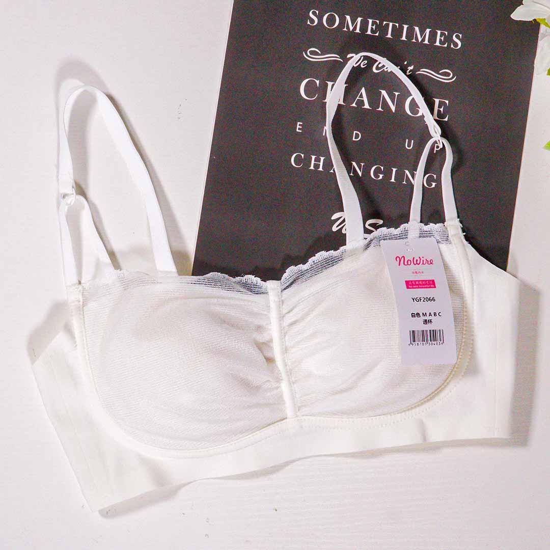 夏季性感網紗雷絲抹胸式無鋼圈內衣