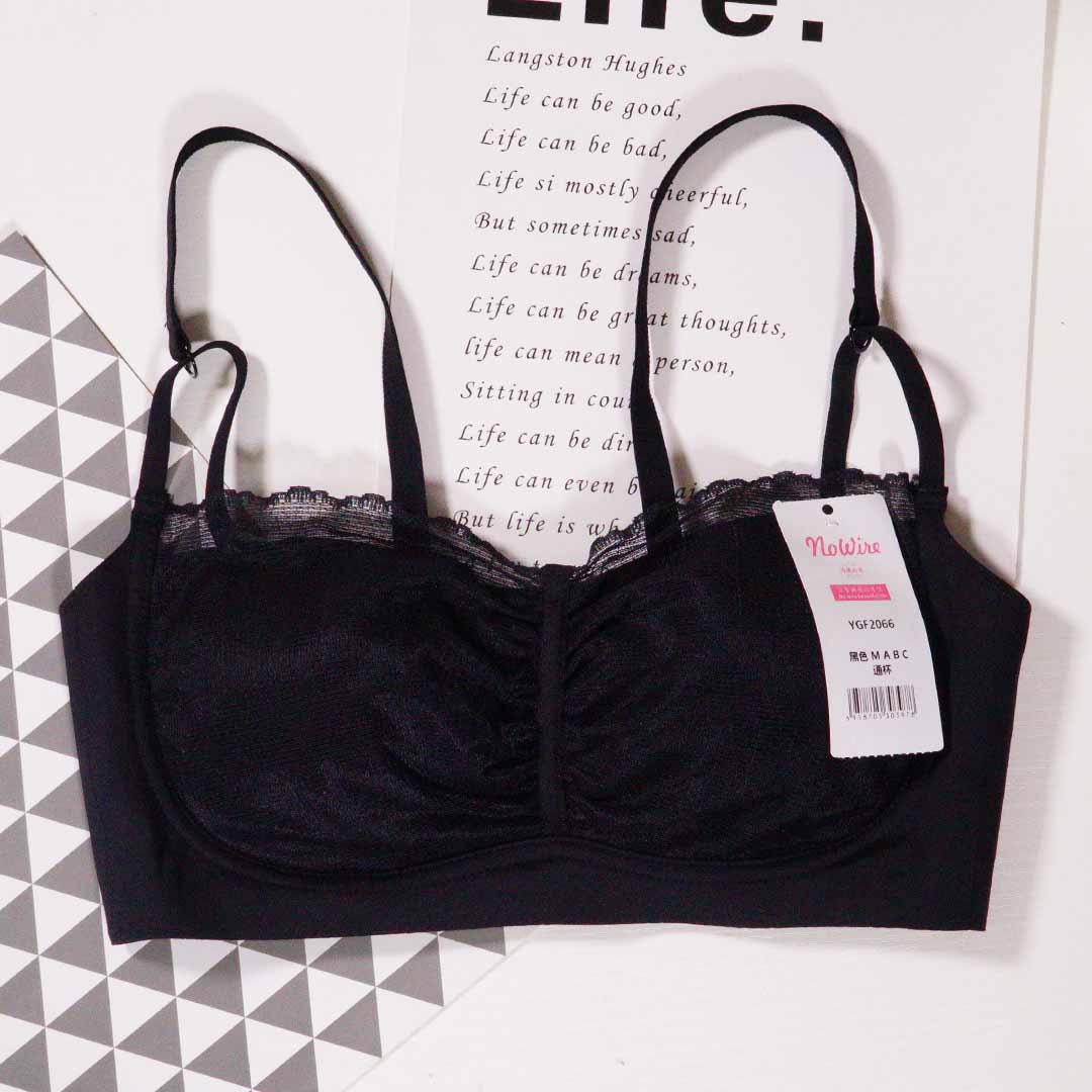 夏季性感網紗雷絲抹胸式無鋼圈內衣