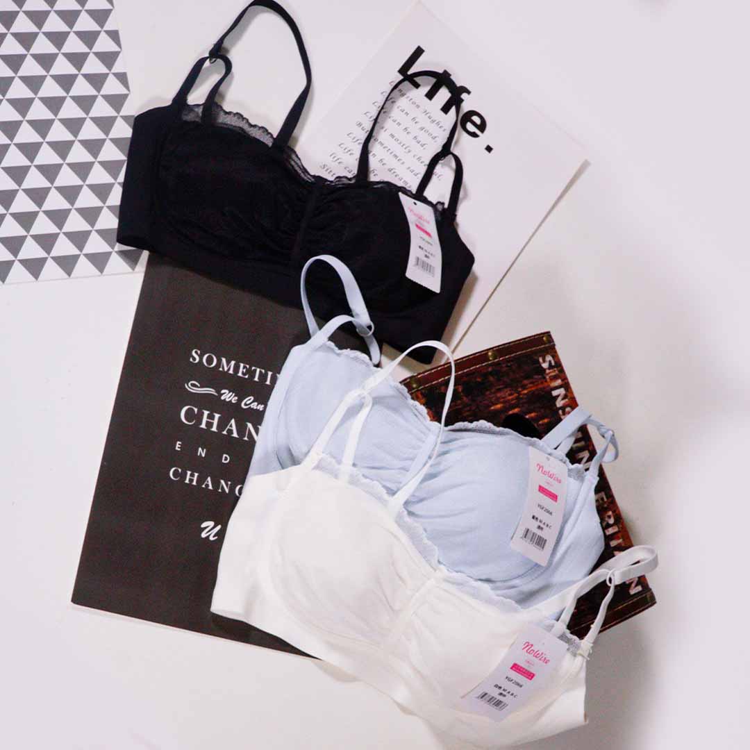 夏季性感網紗雷絲抹胸式無鋼圈內衣