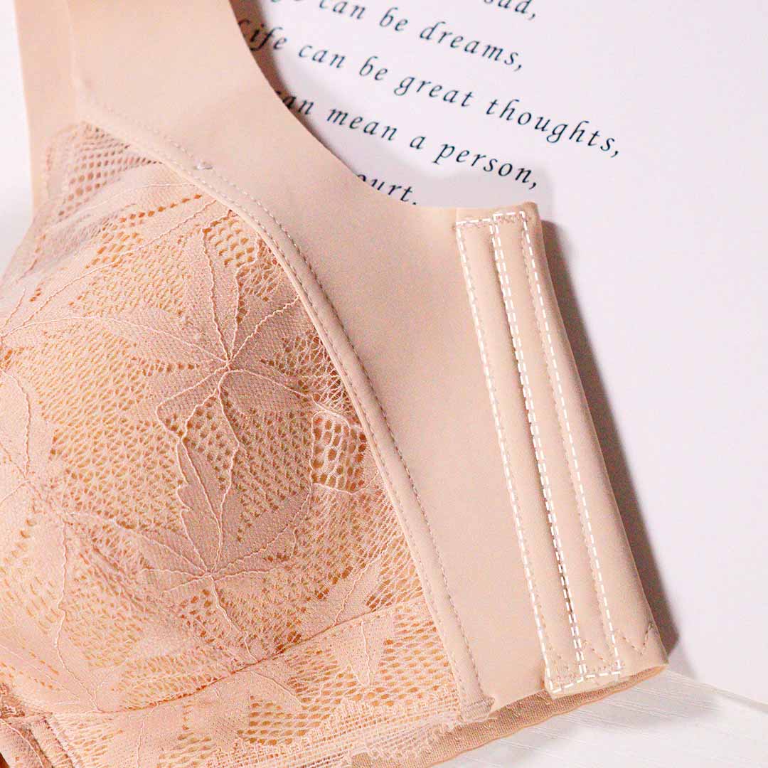 夏季薄款前扣聚攏收副乳無痕無鋼圈調整型內衣BCD杯