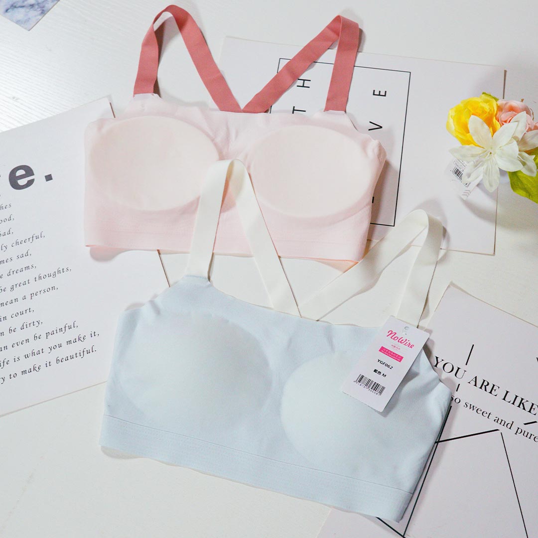 夏季冰絲無痕零感青春發育少女內衣