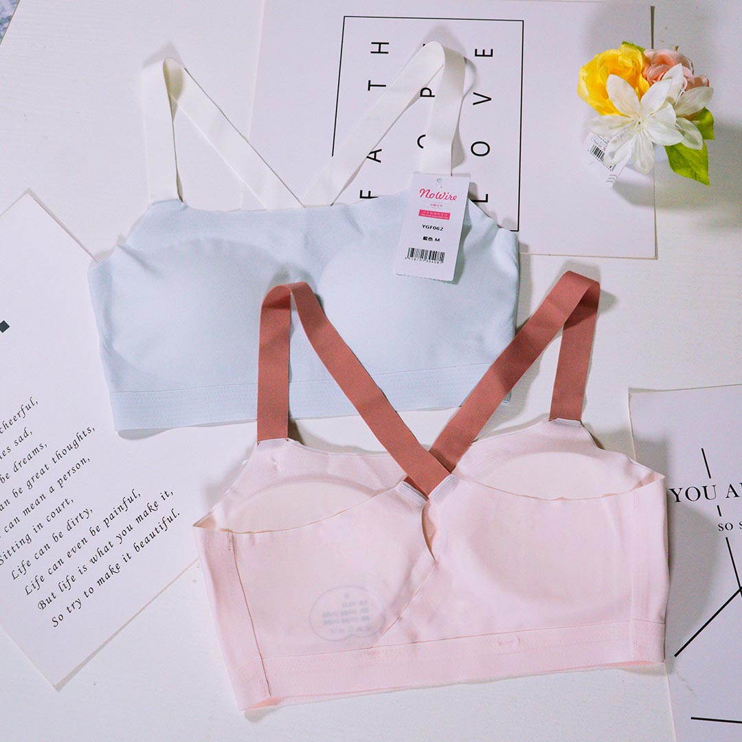 夏季冰絲無痕零感青春發育少女內衣