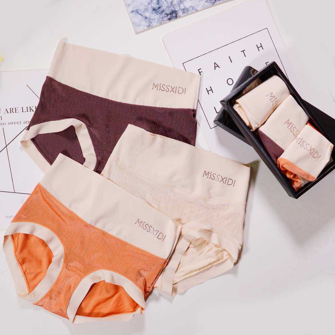 院線美膚高腰收腹輕塑內褲-三件裝