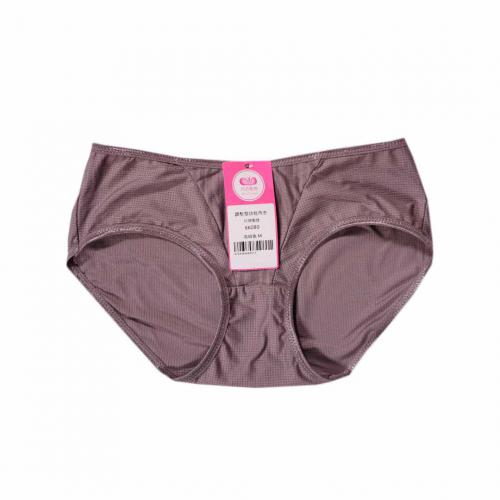 [Cool Coffee Yarn] Plain color low spine seamless T bra matching underwear