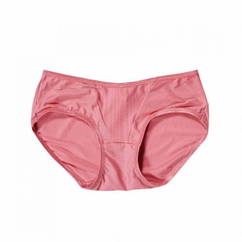 [Cool Coffee Yarn] Plain color low spine seamless T bra matching underwear