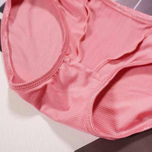 [Cool Coffee Yarn] Plain color low spine seamless T bra matching underwear