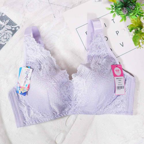 Romantic Angel Deep V Without Steel Ring Push-up Bra for Adjusting and Reducing Breast Size