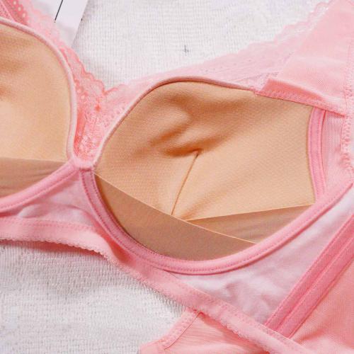 Romantic Angel Deep V Without Steel Ring Push-up Bra for Adjusting and Reducing Breast Size