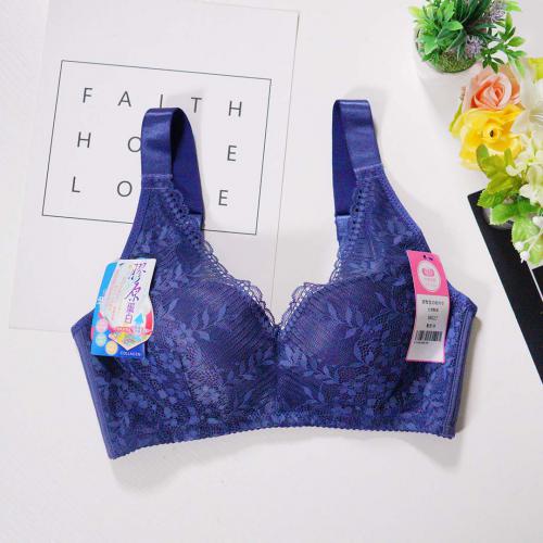 Deep V steel-free push-up bra with adjustable underwire for breast enhancement