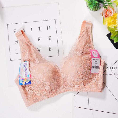 Deep V steel-free push-up bra with adjustable underwire for breast enhancement