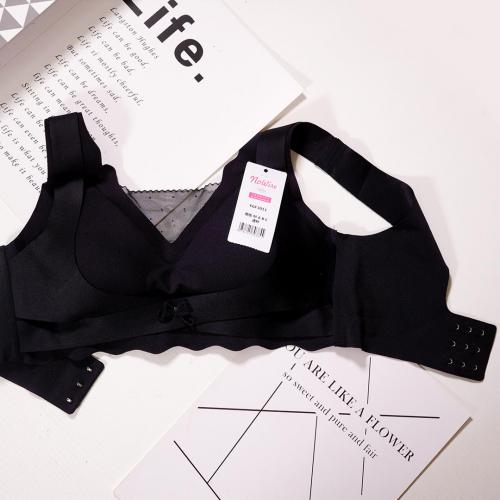 Sexy mesh support body shaping bra wireless adjustment