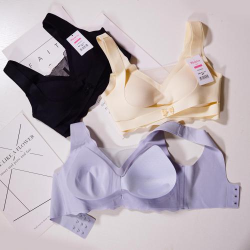 Sexy mesh support body shaping bra wireless adjustment