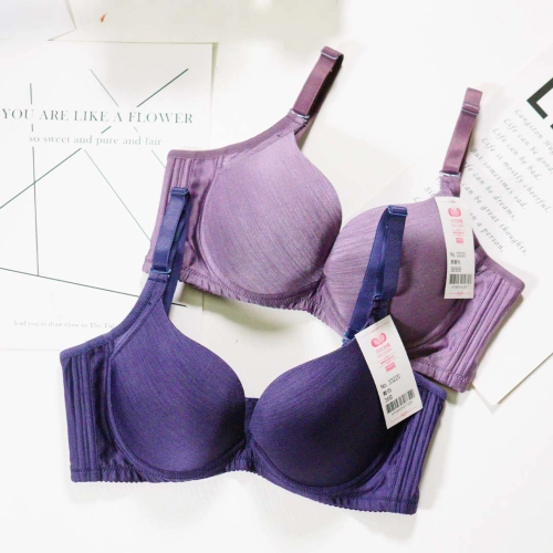 素面咖啡紗超包超舒適零雞心深V內衣