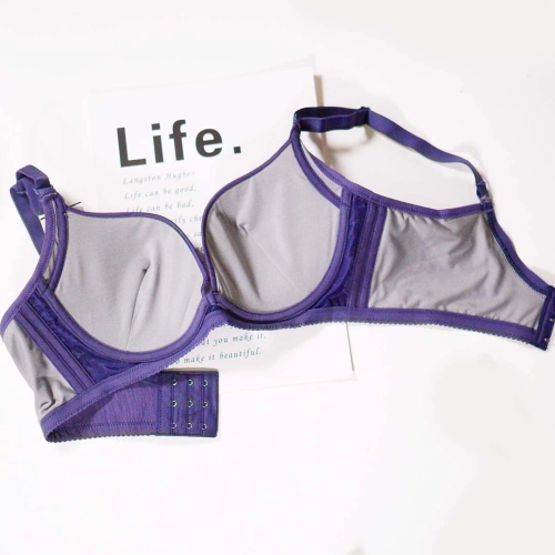 素面咖啡紗超包超舒適零雞心深V內衣