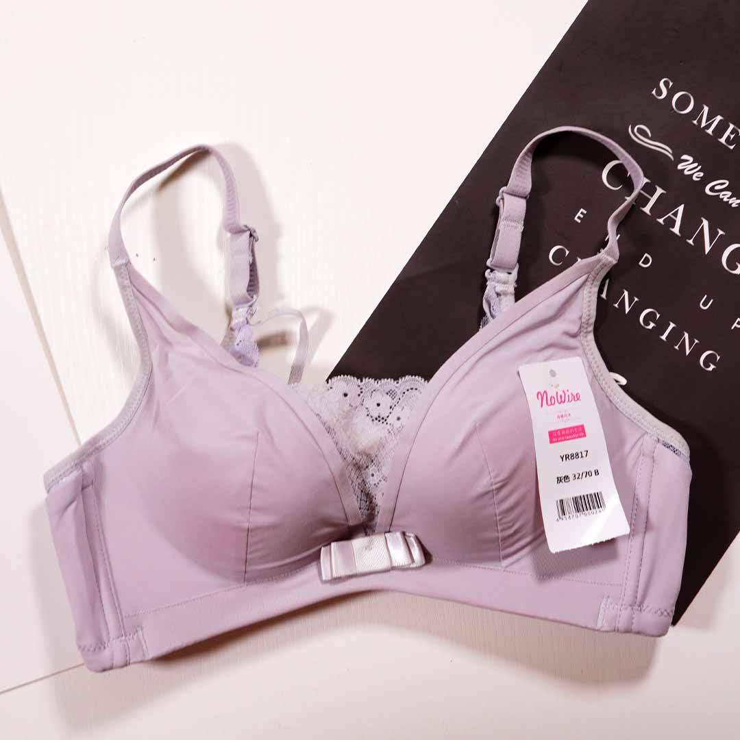 無鋼圈B杯中厚性感蕾絲美背舒適透氣內衣MM8936