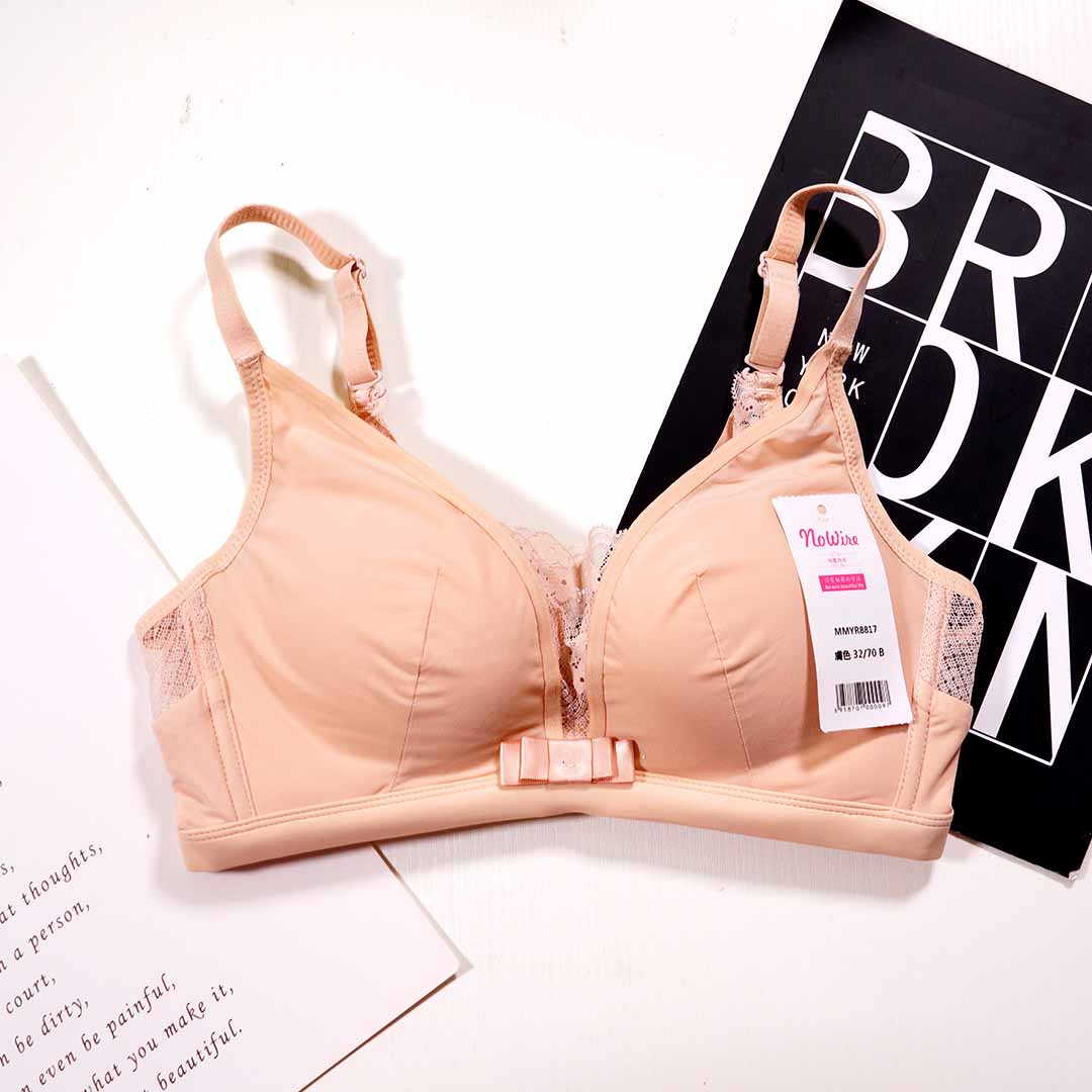 無鋼圈B杯中厚性感蕾絲美背舒適透氣內衣MM8936