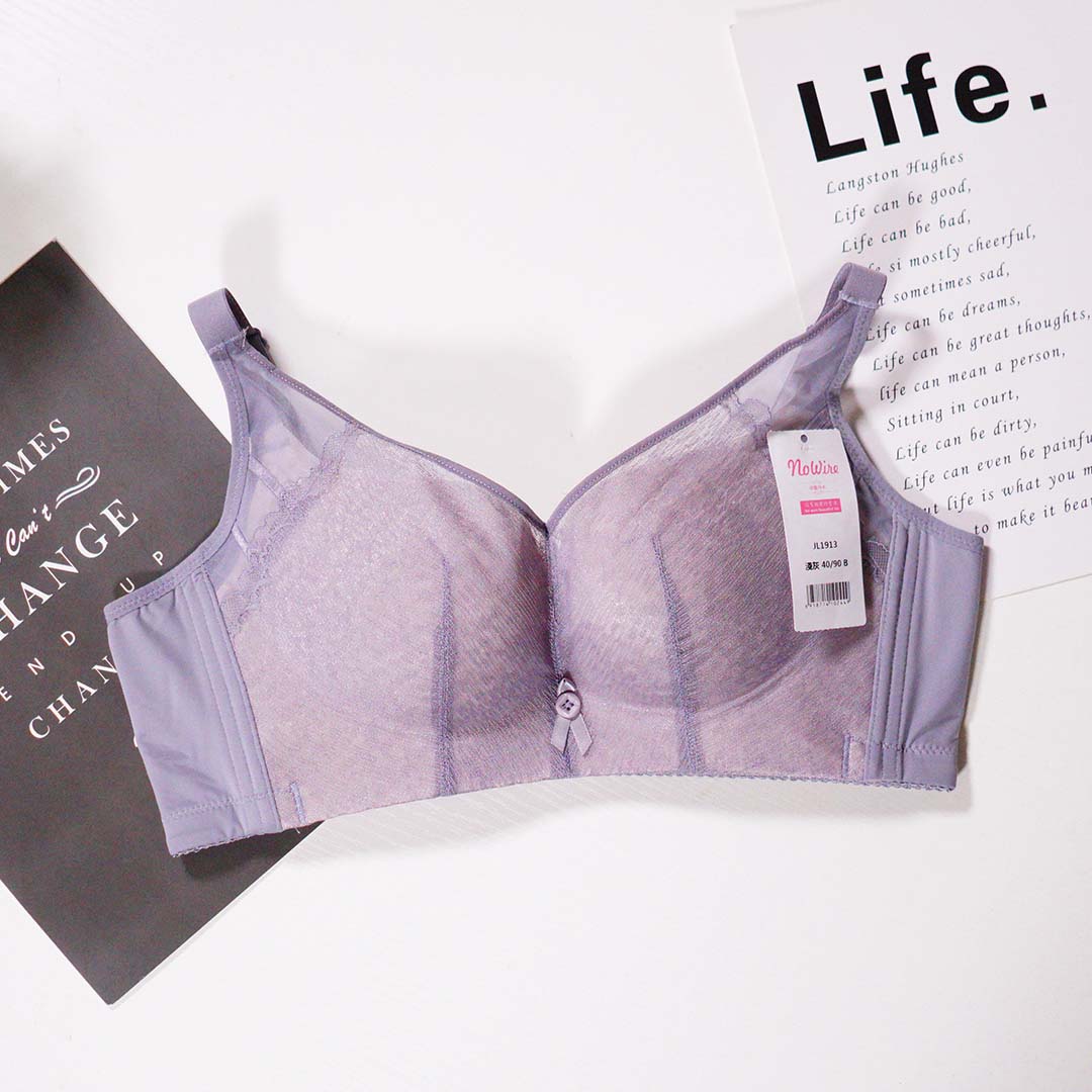 舒適羽絨棉薄款B杯調整型收副乳防外擴無鋼圈內衣（NZ8908）