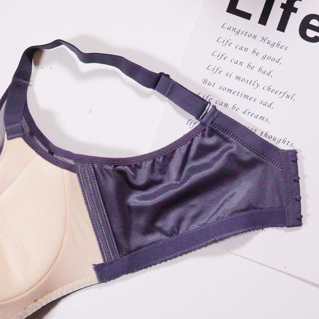 舒適羽絨棉薄款B杯調整型收副乳防外擴無鋼圈內衣（NZ8908）