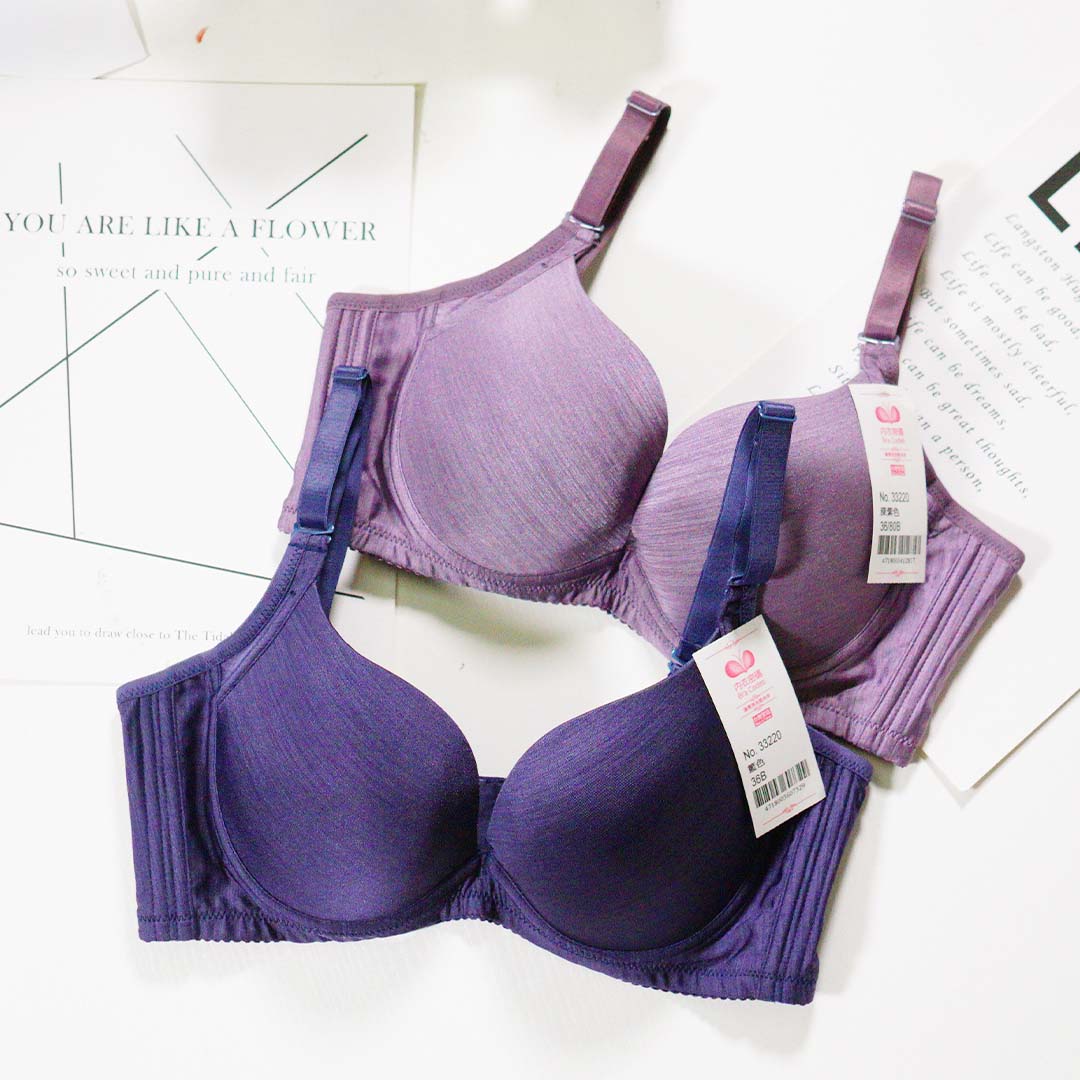素面咖啡紗超包超舒適零雞心深V內衣