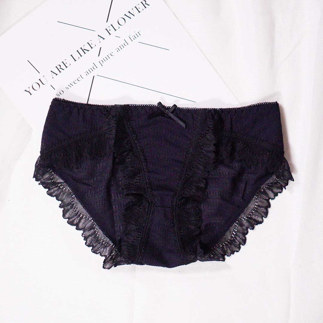 日系少女薄款小清新乳膠無鋼圈小胸聚攏內衣-配送褲仔