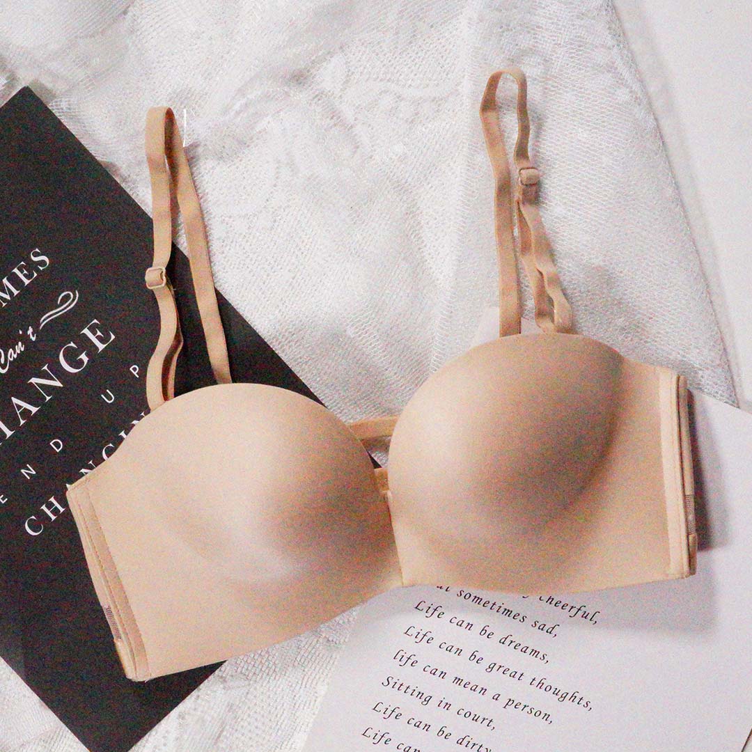 小胸性感無痕無肩帶防滑隱形時尚聚攏内衣