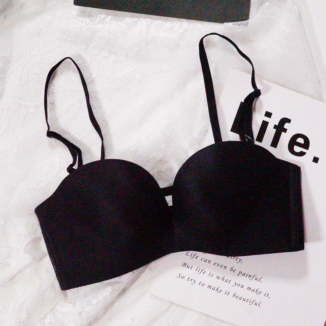 小胸性感無痕無肩帶防滑隱形時尚聚攏内衣