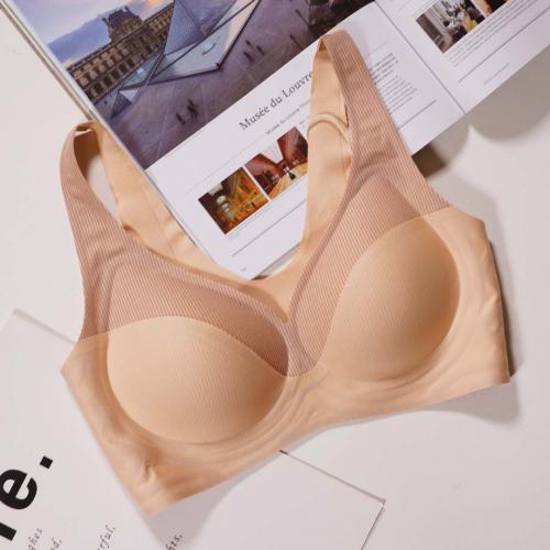 條紋撞色無痕無鋼圈果凍軟支撐Air空氣內衣