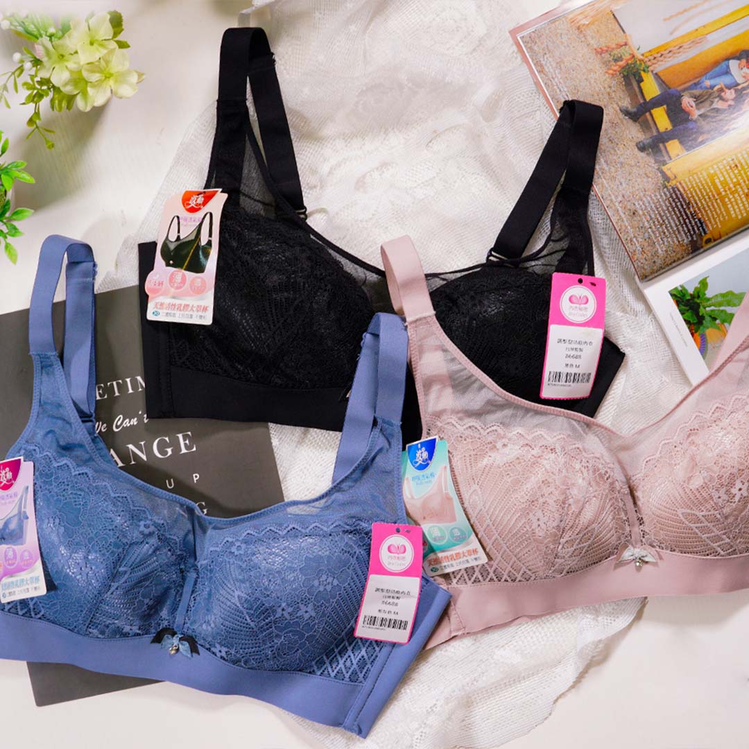 零束縛天然活性乳膠無鋼圈大罩杯