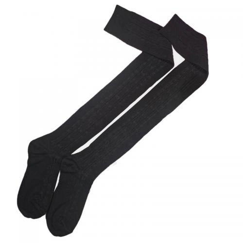 麻花膝上襪大腿襪