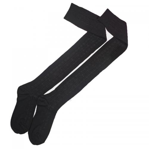 Twisted knee socks, thigh socks
