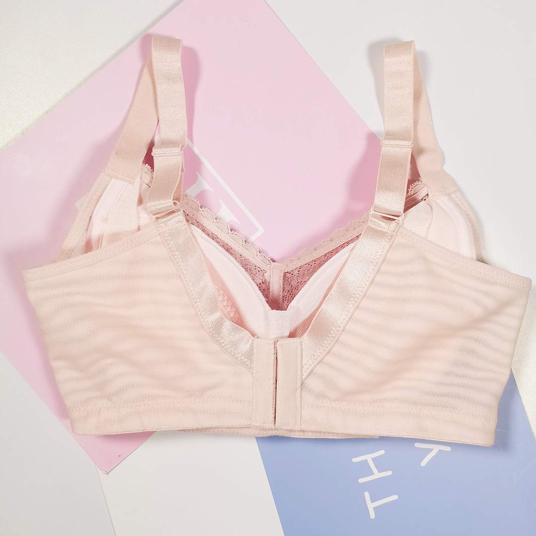 輕盈薄料無鋼圈蕾絲調整型內衣