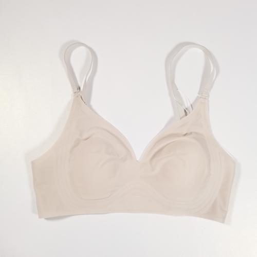 Bare ice leather single breasted invisible back without scars wirless bra
