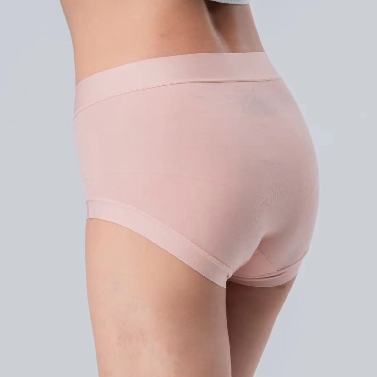 箔金蠶絲高腰立體吸濕排汗5A抗菌內褲