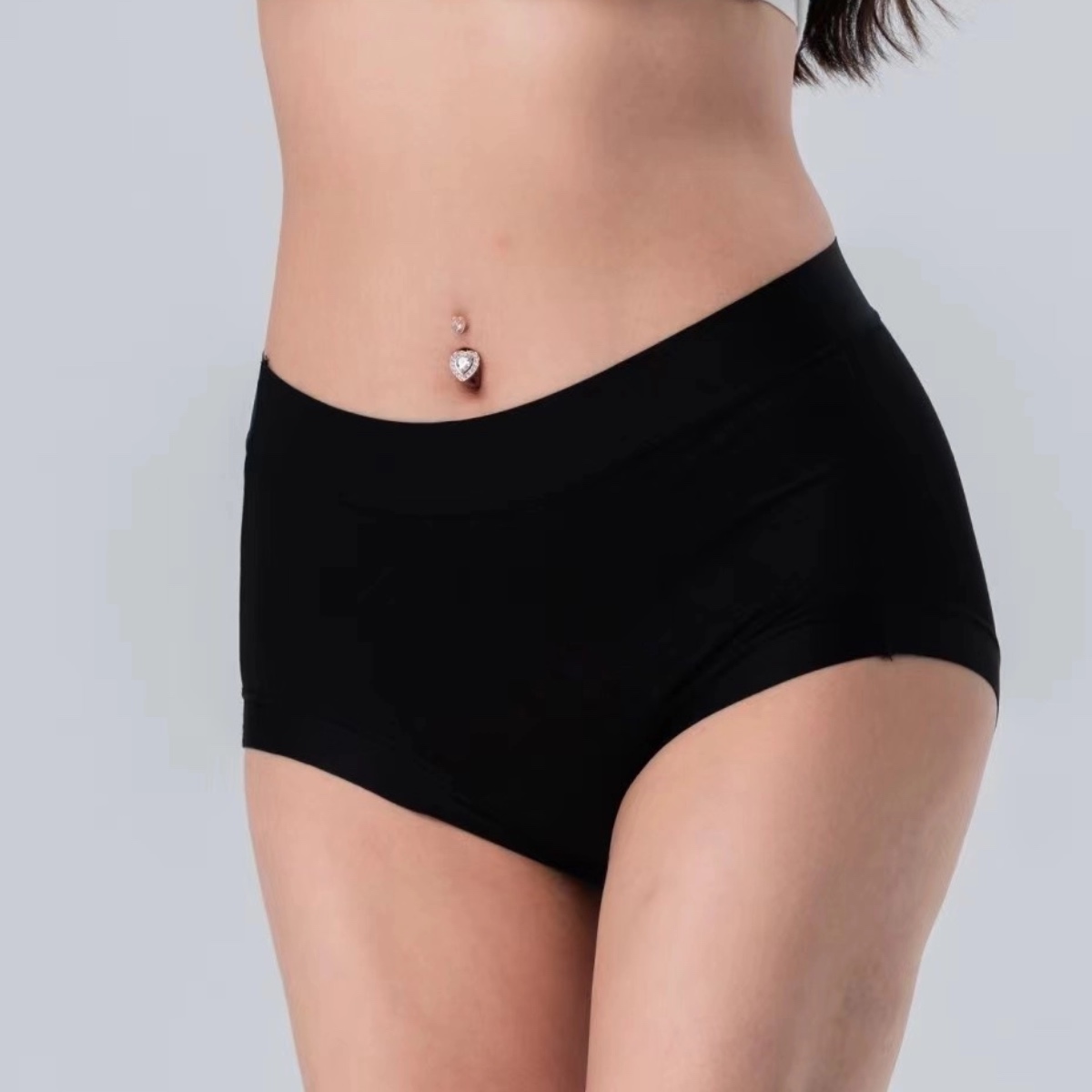 箔金蠶絲高腰立體吸濕排汗5A抗菌內褲