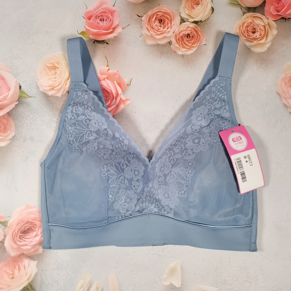 QQ彈力棉杯，蠶絲親膚吸濕透氣無鋼圈調整型內衣