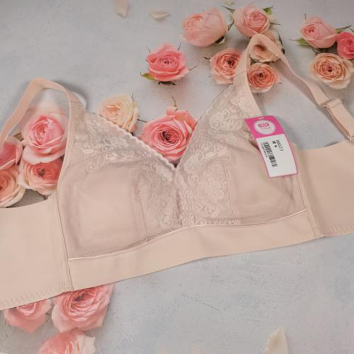 QQ elastic cotton cup, silk-soft, moisture-absorbing, breathable, without steel ring adjustable underwear