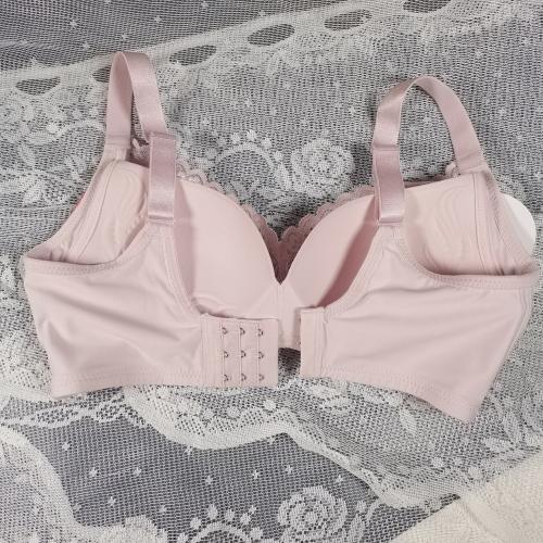 Three-dimensional soft cotton breathable wave-shaped cup without steel ring adjustable underwear