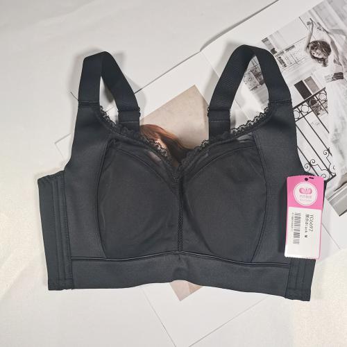 Silent large-cup adjustable bra without steel underwire